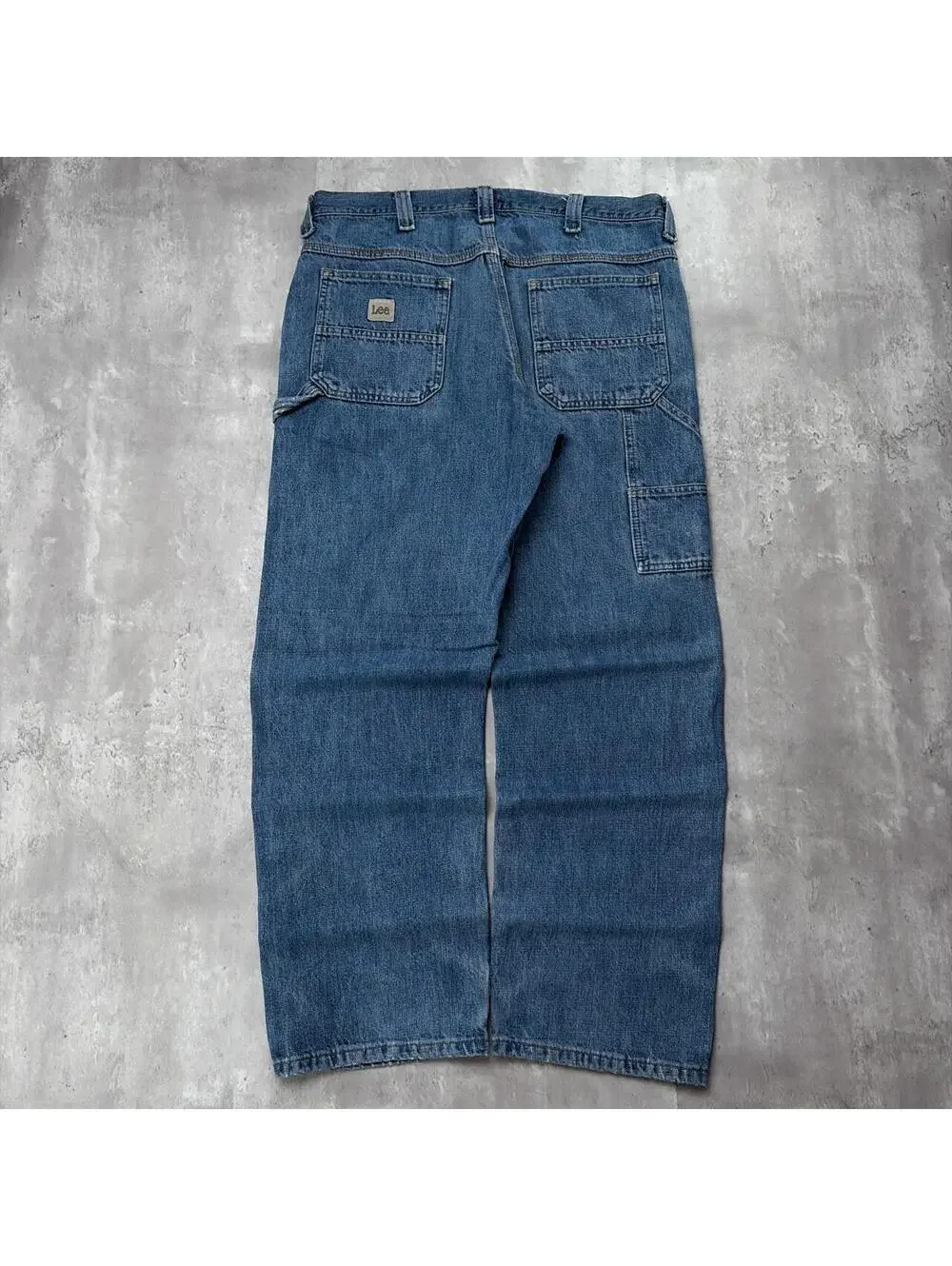 Vintage Blue Lee Grunge Carpenter Distressed Skater Denim Jeans